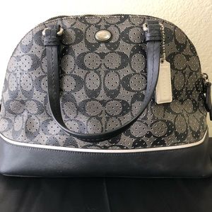 Coach Payton Perforated Cora Domed Satchel
